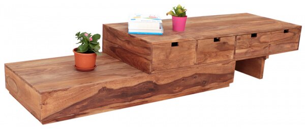 TV stolík 260x40x60 indický masív palisander