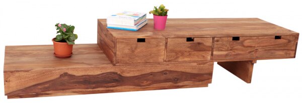 TV stolík 260x40x60 indický masív palisander