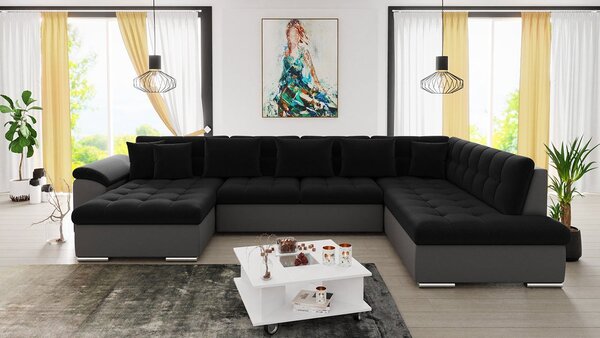 Mirjan24 Rohová sedačka Tony s funkciou spania, Dostupné poťahy: ekoskóra Soft 029 + Kronos 07, Strana: Ľavá - U 5903211034688