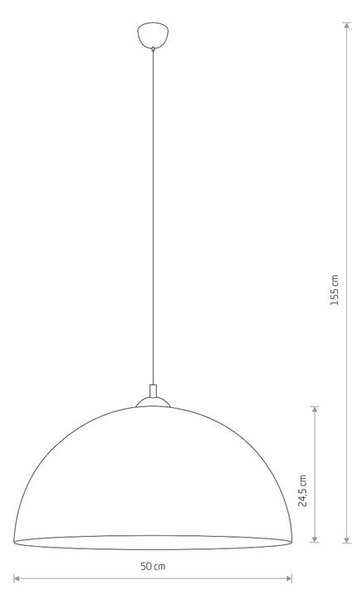 Závesné svietidlo Nowodvorski HEMISPHERE SUPER L 10296