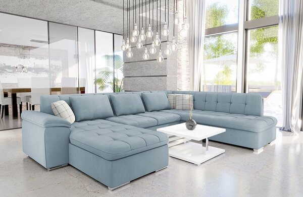 Mirjan24 Rohová sedačka Tony s funkciou spania, Dostupné poťahy: Uttario Velvet 2960 + Uttario Velvet 2960 + Senegal 818, Strana: Ľavá - U 5903211034725