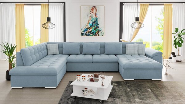 Mirjan24 Rohová sedačka Tony s funkciou spania, Dostupné poťahy: Uttario Velvet 2960 + Uttario Velvet 2960 + Senegal 818, Strana: Pravá - U 5903211034732