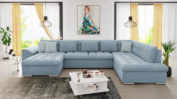 Mirjan24 Rohová sedačka Tony s funkciou spania, Dostupné poťahy: Uttario Velvet 2960 + Uttario Velvet 2960 + Senegal 818, Strana: Ľavá - U 5903211034725