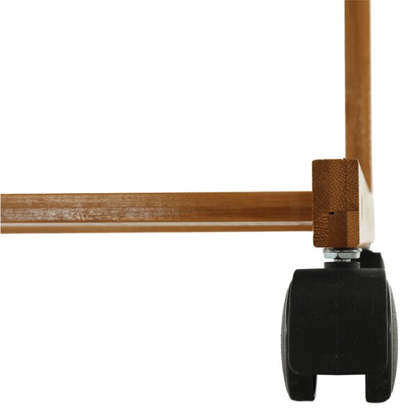 KONDELA Pojazdný vešiak, bambus, šírka 60cm, VIKIR TYP 1