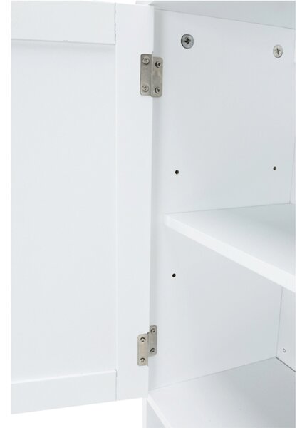 KONDELA Skrinka nad WC, biela, ATENE TYP 5