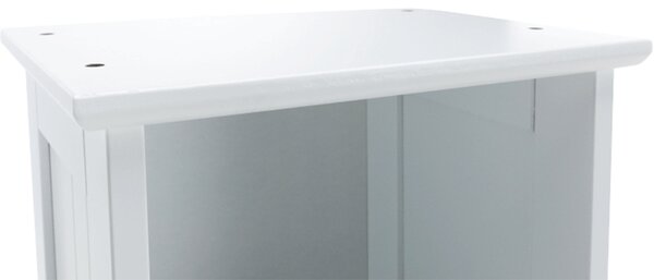 KONDELA Vysoká skrinka, biela, ATENE TYP 1