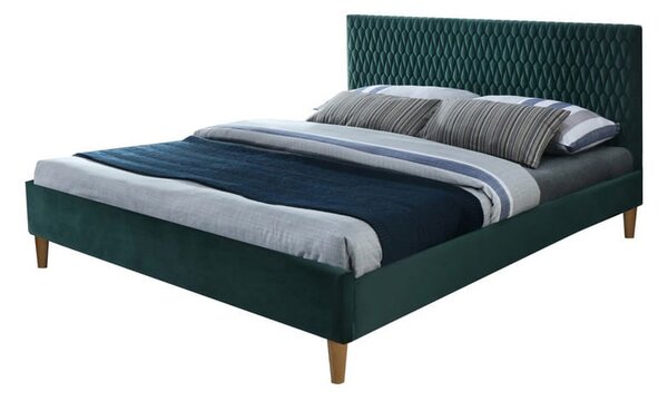 Manželská posteľ Arnica s roštom - zelená Rozmer: 160x200