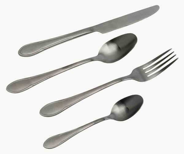 Ručne vyrobená brúsená súprava príborov Cucina, 4 osoby, 16 ks
