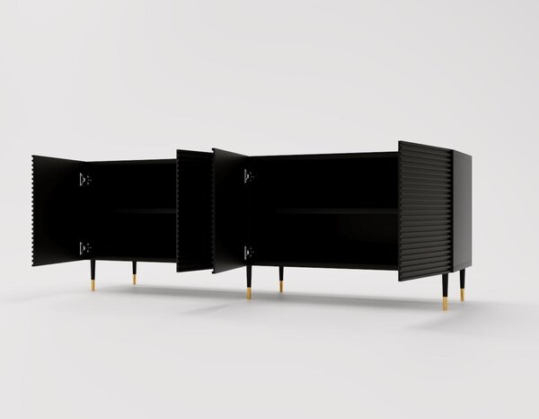 NovýNábytok.sk Skrinka Imperotta I04 (čierna). Akcia -16%. Vlastná spoľahlivá doprava až k Vám domov. 1123837
