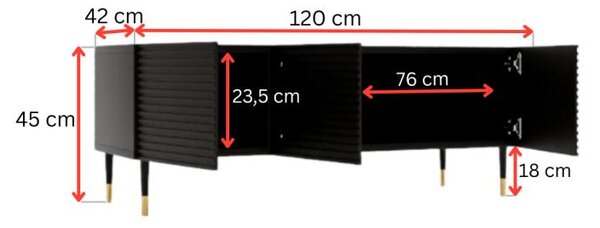 NovýNábytok.sk TV skrinka Imperotta I02 (zelená). Akcia -16%. Vlastná spoľahlivá doprava až k Vám domov. 1123834