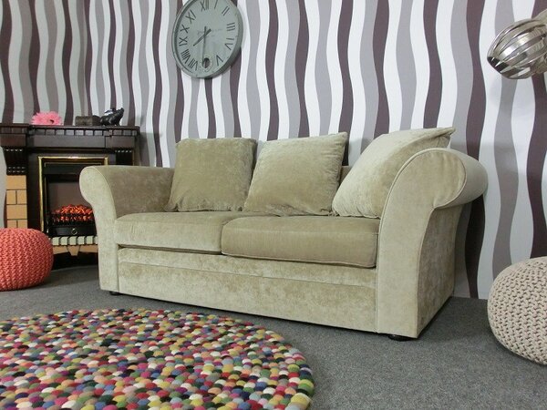 (2126) SOHO OLIVIA elegantný trojsed béžový