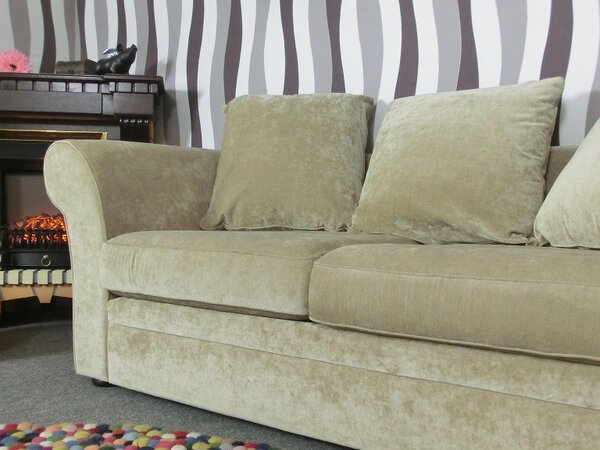 (2126) SOHO OLIVIA elegantný trojsed béžový