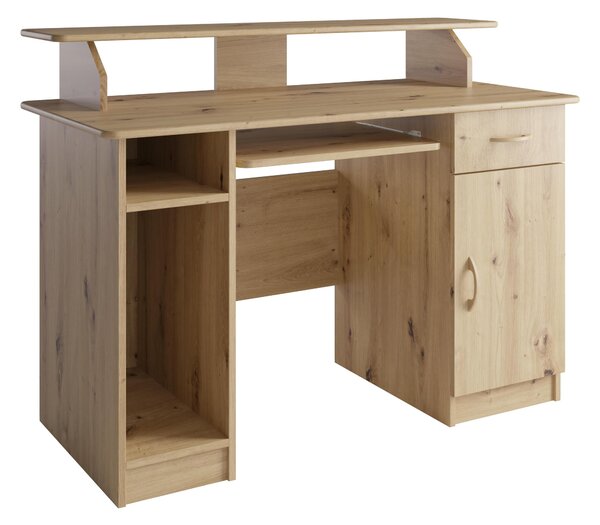 NovýNábytok.sk PC stolík Mark 4 (dub artisan). Akcia -18%. Vlastná spoľahlivá doprava až k Vám domov. 1123915