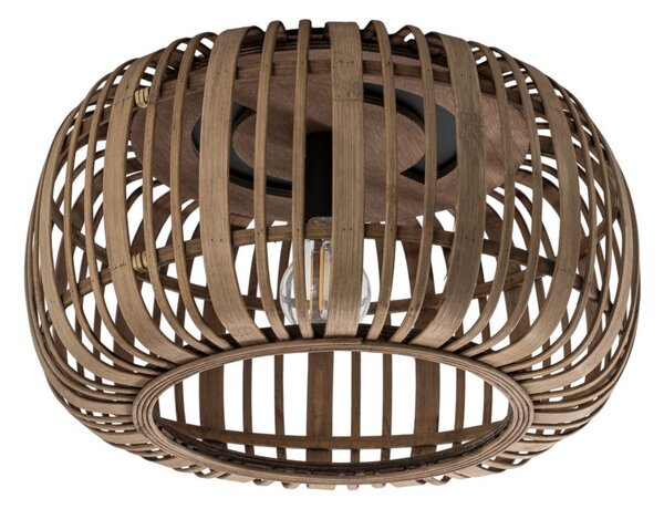 Stropné Lampa Lindby, Canyana, stmievateľné, Drevo, Obývacia izba, Drevo, Rustikálny
