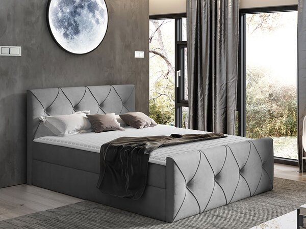 Mirjan24 Kontinentálna posteľ Blanche Lux, Rozmer postele: 200x200, Dostupné poťahy: Zetta 291 5903211048371