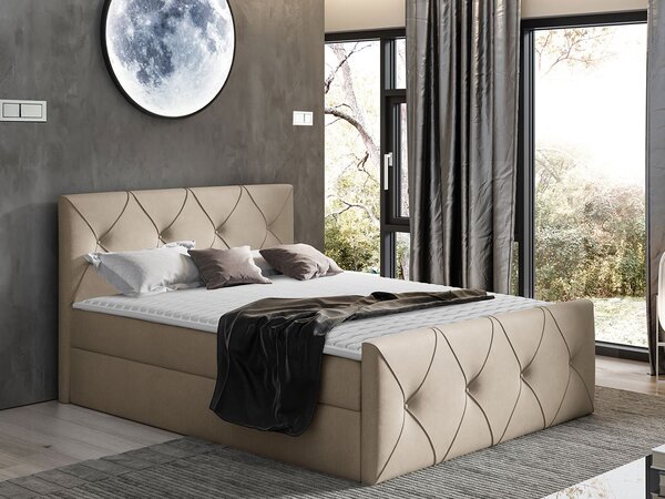 Mirjan24 Kontinentálna posteľ Blanche Lux, Rozmer postele: 200x200, Dostupné poťahy: Zetta 291 5903211048371