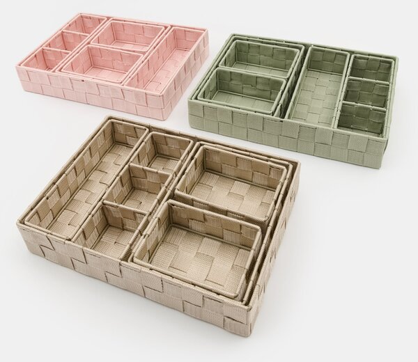 Sinsay - Súprava úložných boxov 6 pack - béžová