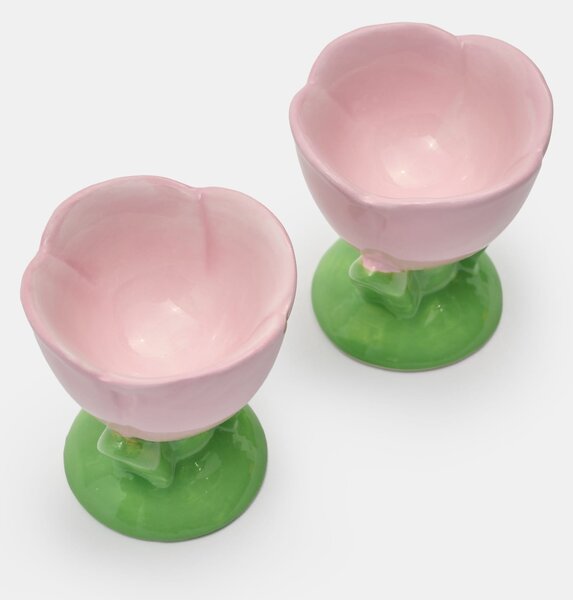 Sinsay - Stojany na vajíčka v tvare kvietkov 2 pack - ružová