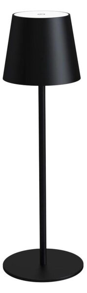 Stmievateľná nabíjateľná stolná lampa LED/4W/4000 mAh 3000/4000/5500K IP44 čierna