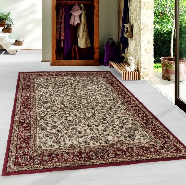 Ayyildiz , Kusový koberec Kashmir 2604 cream, 80x150, červená, chodba / predsieň