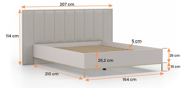 Spálňová zostava Casmira - kašmír