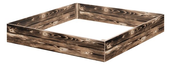 ATMOWOOD Drevený vyvýšený záhon 120 x 120 x 20 cm - opálený