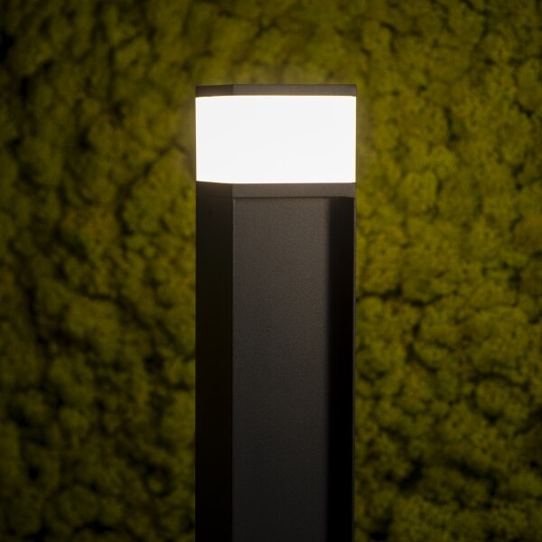 Kanlux 38766 - Vonkajšia lampa DASTEN 1xG9/11W/230V 80 cm IP44 čierna