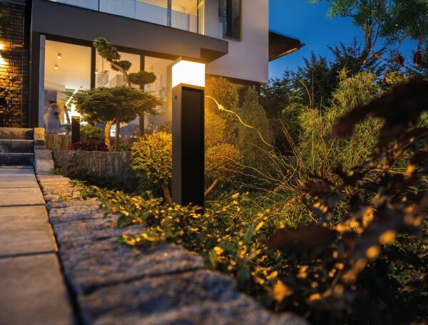 Kanlux 38766 - Vonkajšia lampa DASTEN 1xG9/11W/230V 80 cm IP44 čierna