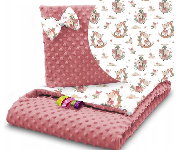 Detská deka Minky 75x100 + vankúš Farba: lev