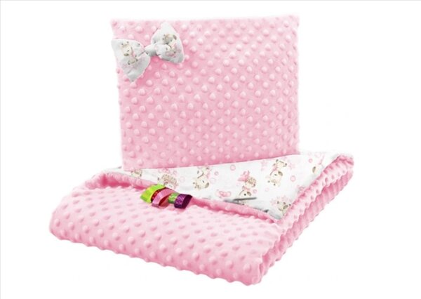 Detská deka Minky 75x100 + vankúš Farba: lev