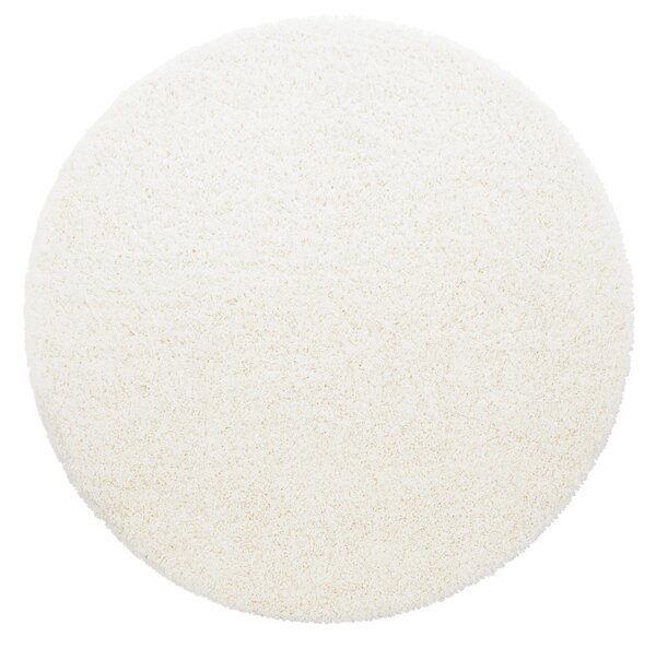 Ayyildiz , Kusový koberec Life Shaggy 1500 cream kruh, 80x80 (priemer) kruh, biela, obývacia izba