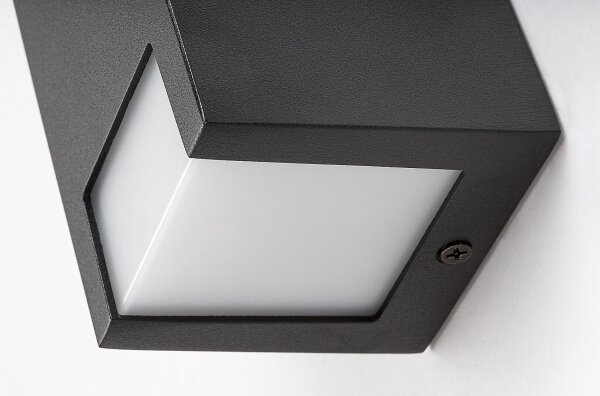 Rabalux 77054 - Vonkajšie nástenné svietidlo CERNON 1xGU10/7W/230V IP44 čierna