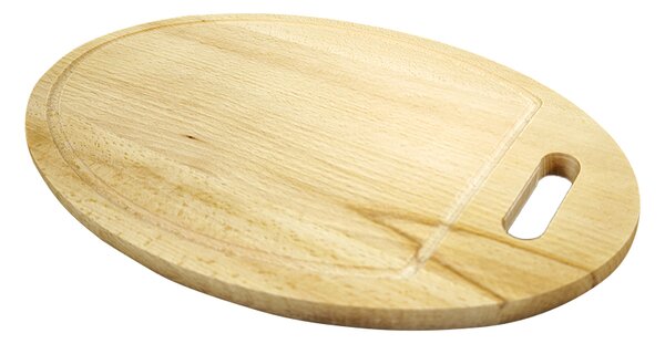 AMADEA Drevený servírovací lopárik - podnos oválny, masívne drevo, 35 cm