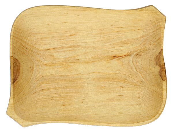 AMADEA Drevený servírovací podnos, masívne drevo, 26 cm