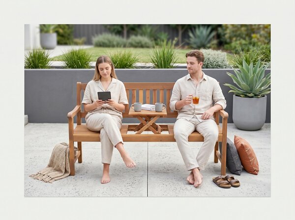 ZÁHRADNÁ LAVICA, akácia, drevo Prestige Home - Online Only záhrada, Online Only