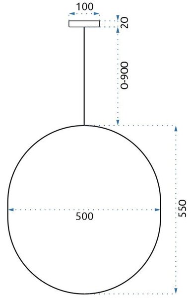 Toolight - LED závesné stropné svietidlo APP967-1CP, čierna, OSW-06110