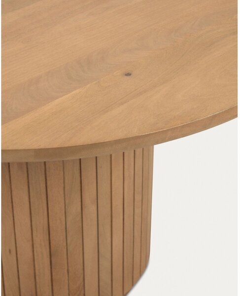 Okrúhly jedálenský stôl z mangového dreva v prírodnej farbe ø 120 cm Licia – Kave Home