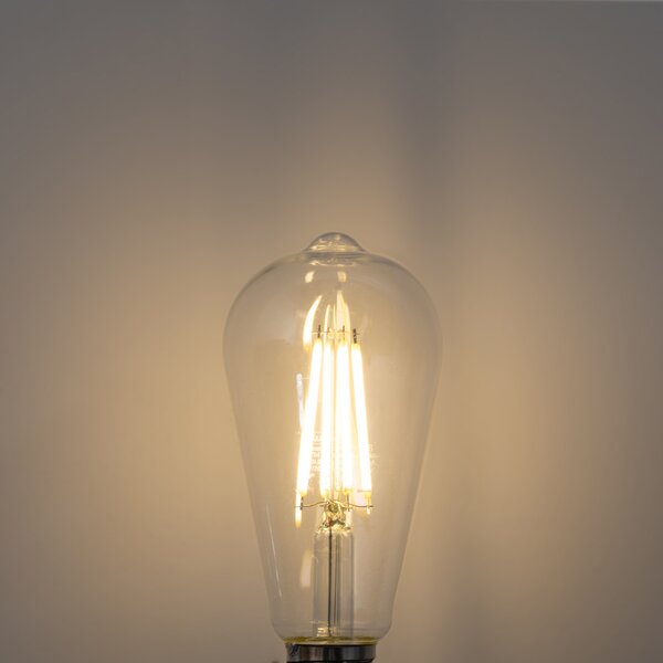 Sada 5 LED žiaroviek E27 ST64 číra 3,8W 806 lm 3000K