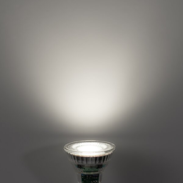 Sada 5 stmievateľných LED žiaroviek GU10 50 mm číra 2,5 W 450 lm 6500 K