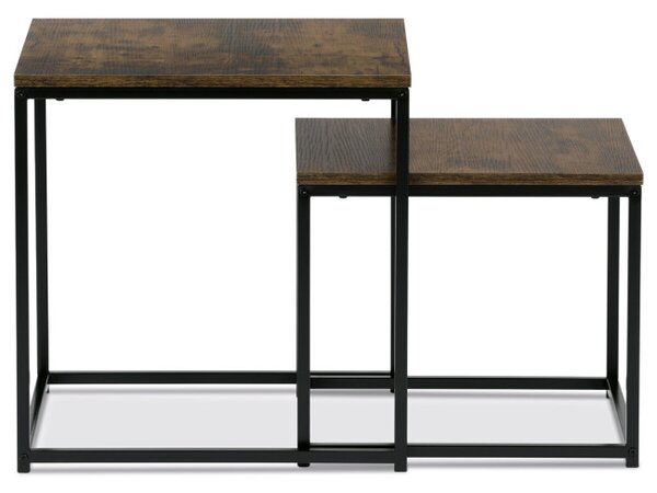 Sada 2 konferenčných stolíkov old wood AF-076 OLW