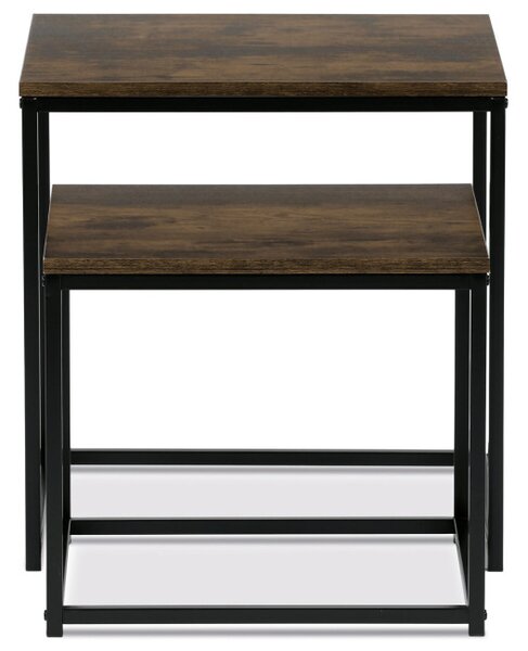Sada 2 konferenčných stolíkov old wood AF-076 OLW