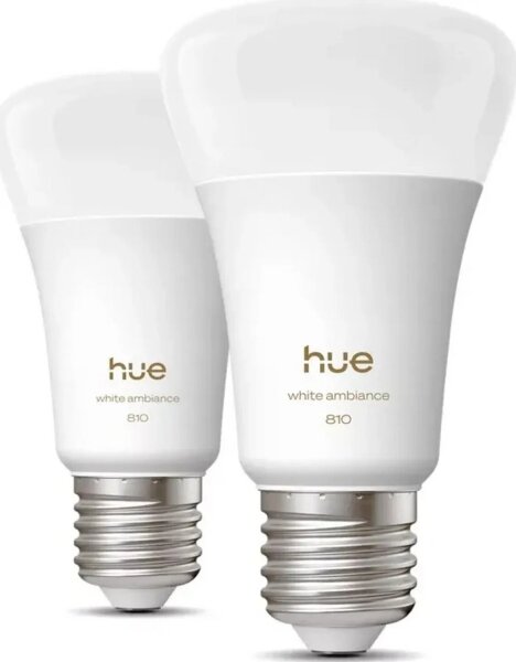 Súprava 2 ks stmievateľných LED žiaroviek Philips Hue WHITE E27/7W/230V 2700K