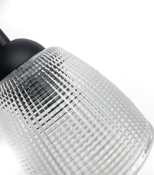 Závesný luster LEANDRA na lanku 1xE27/15W/230V dub/čierna
