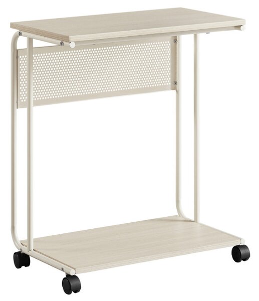 Príručný stolík dub, biely AKF-E1012 CRM