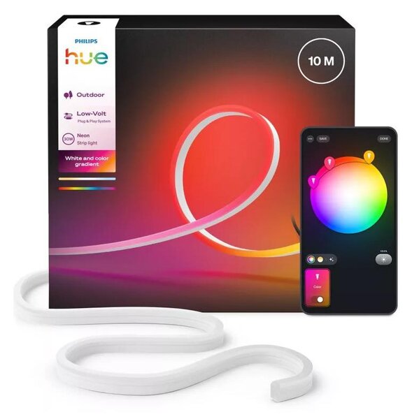 Philips - LED RGBW stmievateľný vonkajší svetelný pás Hue NEON 10m LED/30W/230V 2200-6500K IP67