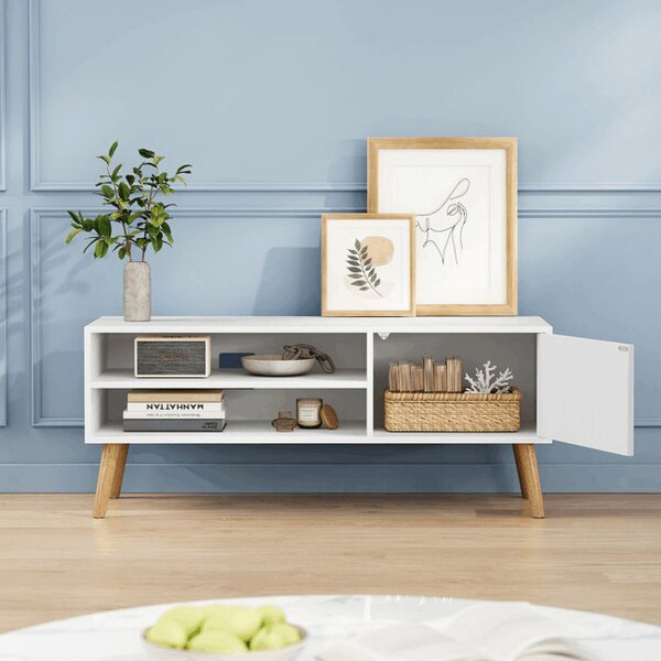 Stolík pod TV biely AKF-E1146 WT