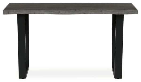 Jedálenský stôl 140x80 cm HT-F4214 sivý dub / čierny