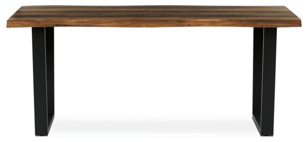 Jedálenský stôl HT-F4218 staré drevo / čierny