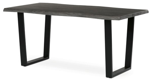 Jedálenský stôl HT-F4216 sivý dub / čierny