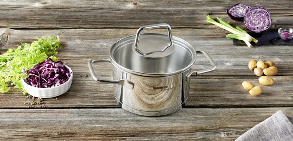 HRNIEC, ušľachtilá oceľ, 14/8 cm Homeware Profession. - Hrnce na varenie